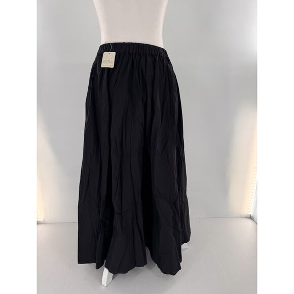 Free People Skirt Sz S Black Witchy Grunge Whimsigoth Minimalist Fairy Romantic - Picture 3 of 11